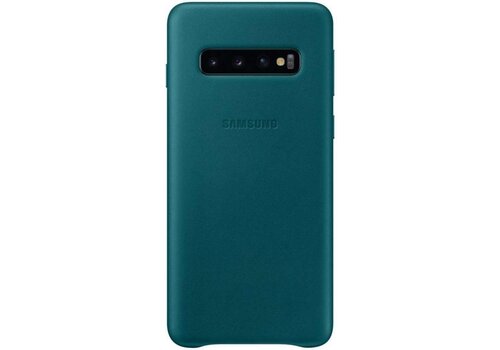 Samsung Lederen Cover - voor Samsung Galaxy S10 - Groen 