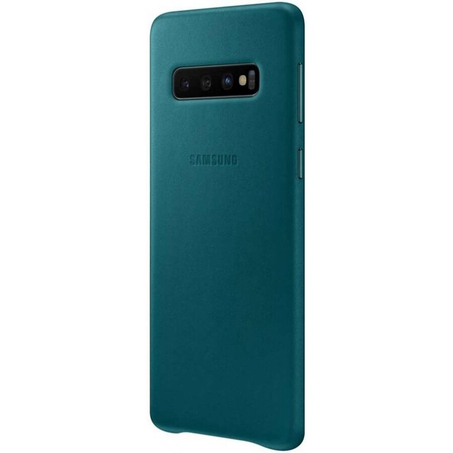 Samsung Lederen Cover - voor Samsung Galaxy S10 - Groen-2