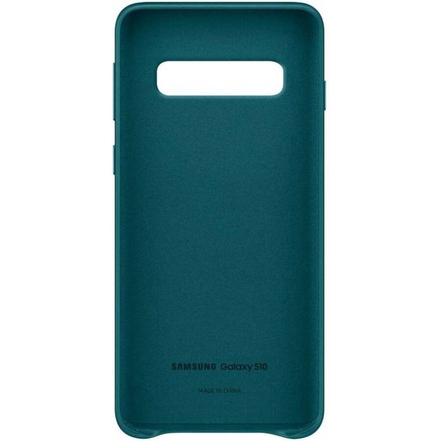 Samsung Lederen Cover - voor Samsung Galaxy S10 - Groen-3