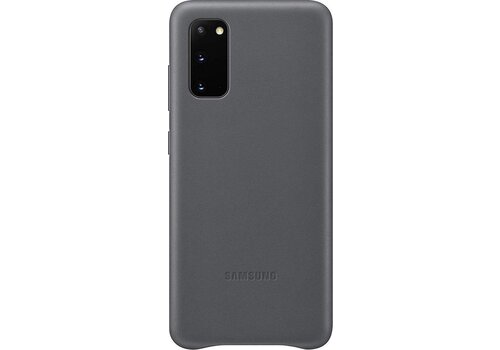 Samsung Leather Hoesje - Samsung Galaxy S20 - Grijs 