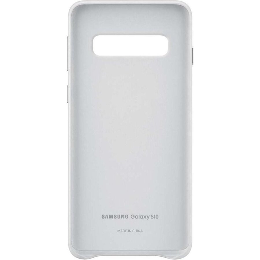 Samsung Lederen Cover - voor Samsung Galaxy S10 - Wit-3