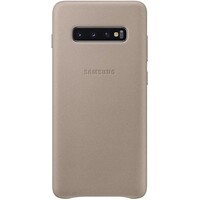 thumb-Samsung Lederen Cover - voor Samsung Galaxy S10 Plus - Grijs-1