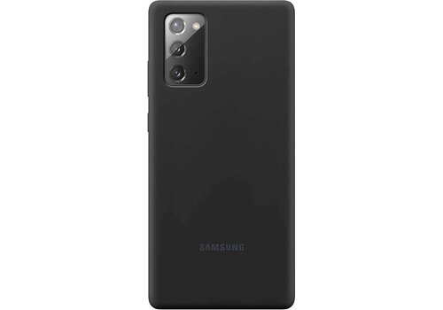 Samsung Silicone Hoesje - Samsung Galaxy Note 20 - Zwart 