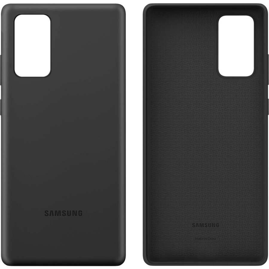 Samsung Silicone Hoesje - Samsung Galaxy Note 20 - Zwart-3
