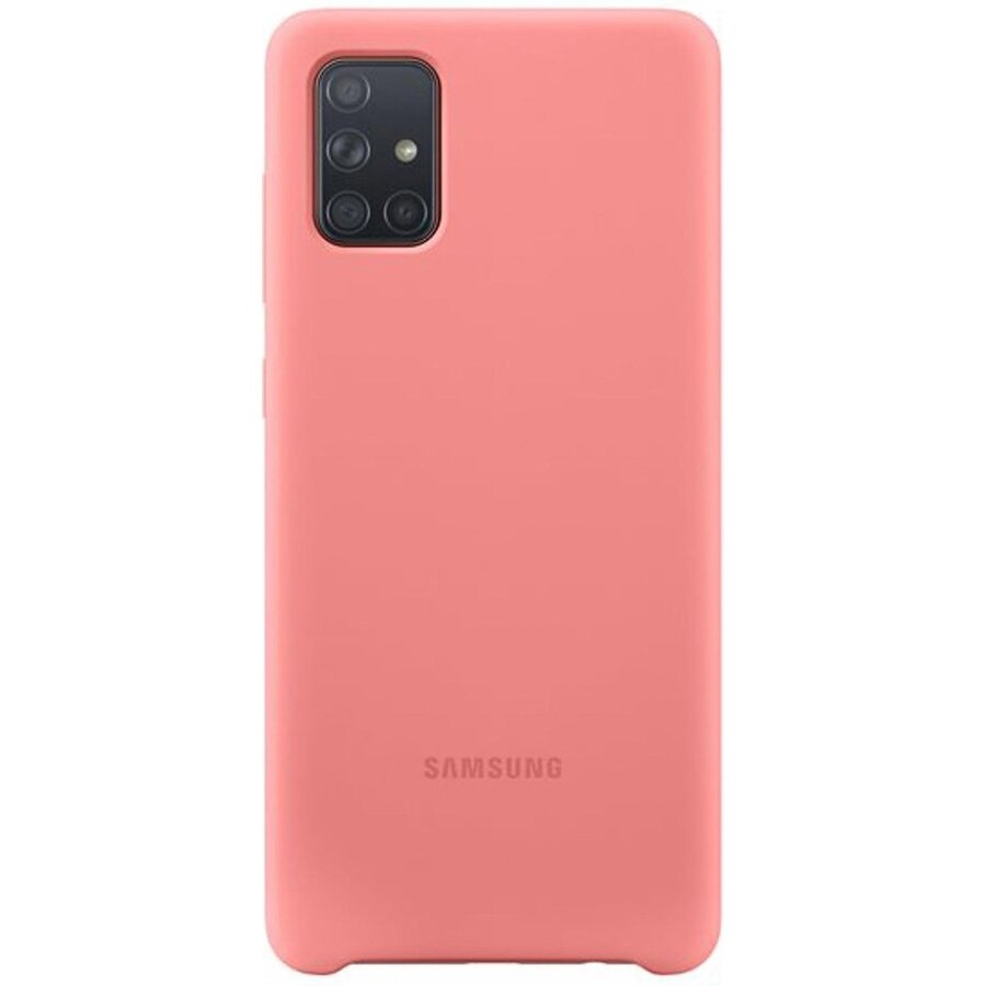 Samsung Silicone Cover Case - Samsung A71 - Roze-1