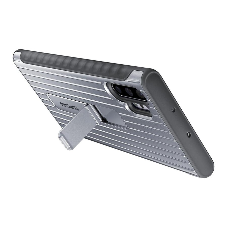 Samsung Galaxy Note 10+ Protect Stand Cover Silver-3