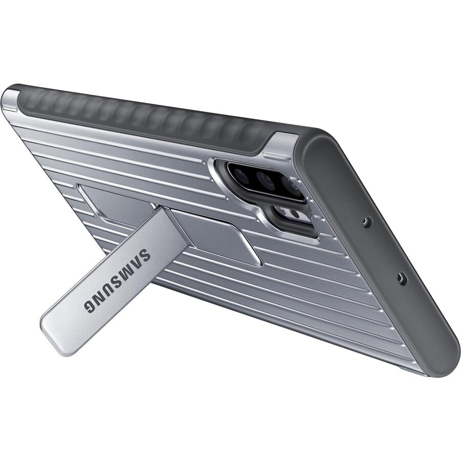 Samsung Galaxy Note 10+ Protect Stand Cover Silver-4