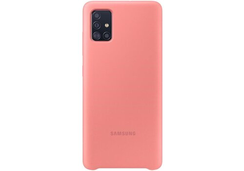 Samsung Silicone Hoesje - Samsung Galaxy A51 - Roze 