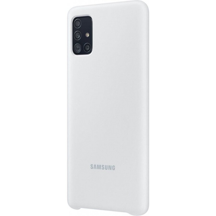 Samsung Siliconen Backcover Hoesje - Geschikt voor Samsung Galaxy A71 - Zilver-3