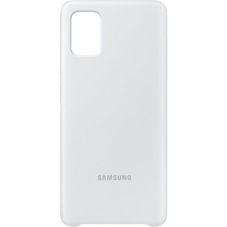 Samsung Siliconen Backcover Hoesje - Geschikt voor Samsung Galaxy A71 - Zilver-4