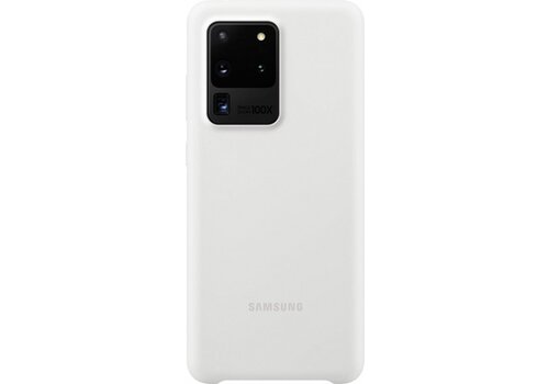 Samsung Silicone Cover - Samsung Galaxy S20 Ultra - Wit 