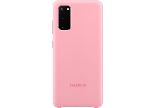 Samsung Silicone Cover - Samsung Galaxy S20 - Roze 