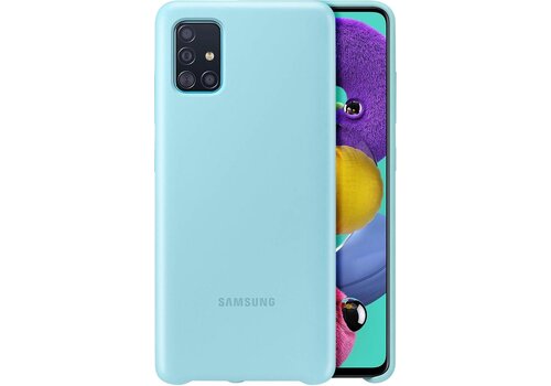 Samsung Silicone Hoesje - Samsung Galaxy A51 - Blauw 