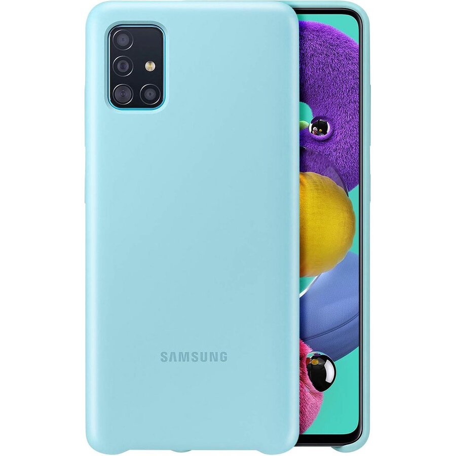 Samsung Silicone Hoesje - Samsung Galaxy A51 - Blauw-1