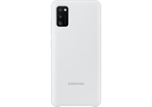 Samsung Silicone Hoesje - Samsung Galaxy A41 - Wit 