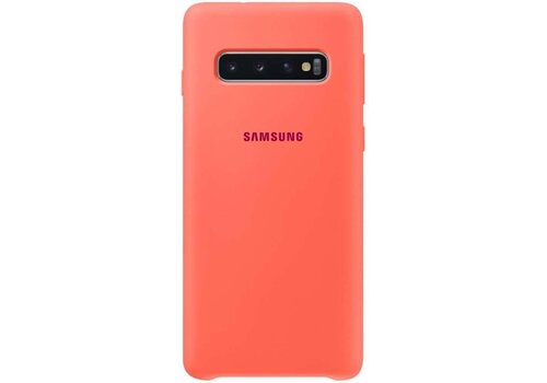 Samsung Silicone Cover - voor Samsung Galaxy S10 - Roze 