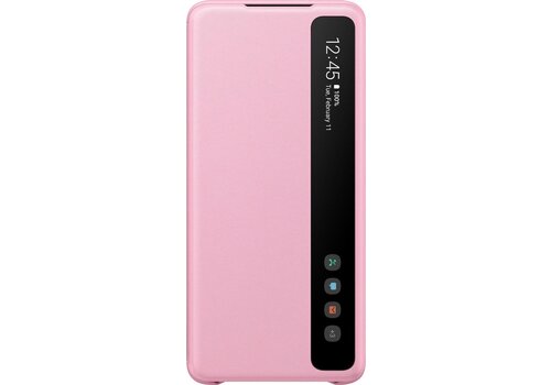 Samsung Clear View Hoesje - Samsung Galaxy S20 Plus - Roze 