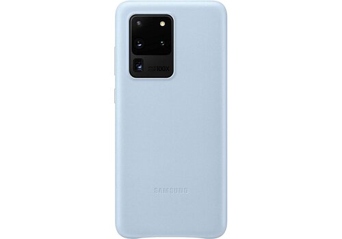 Samsung Leather Hoesje - Samsung Galaxy S20 Ultra - Blauw 