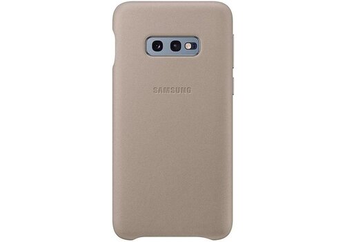 Samsung lederen cover - grijs - voor Samsung Galaxy S10e 