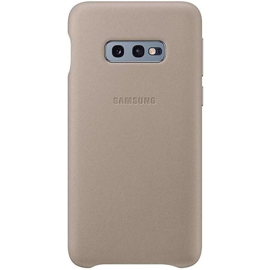 Samsung lederen cover - grijs - voor Samsung Galaxy S10e-1