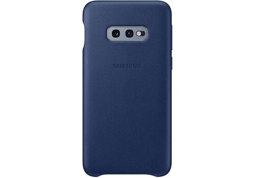Samsung lederen cover - navy - voor Samsung Galaxy S10e 