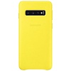 Samsung Lederen Cover - voor Samsung Galaxy S10 - geel
