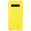 Samsung Samsung Lederen Cover - voor Samsung Galaxy S10 - geel