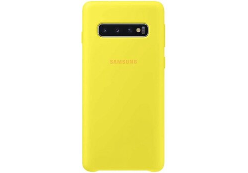 Samsung Silicone Cover - voor Samsung Galaxy S10 - Geel 