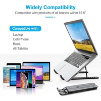 thumb-Laptopstandaard 8-traps Verstelbaar en Opvouwbaar - Ergonomisch - 10-15,6 inch laptops, tablets en notebooks-7