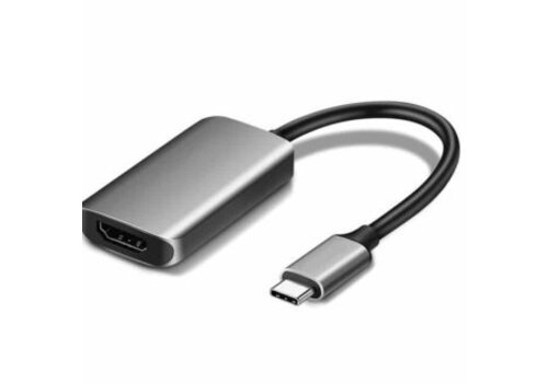 USB-C naar HDMI Adapterkabel – 4K Ultra HD – Plug & Play – Geschikt voor Laptop, MacBook, Tablet & Smartphone 
