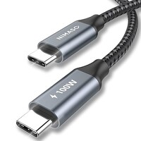 thumb-USB-C naar USB-C 100W Power Delivery kabel 2 meter E-Marker snellaad kabel geschikt voor laptop, tablet en smartphone USB-C data en oplaadkabel-1