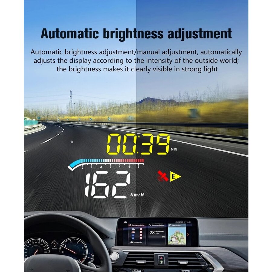 Zazitec ZT-XHUD03 Head-Up Display - Universeel - GPS - OBD2-3