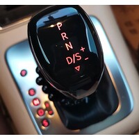 thumb-LED Verlichte DSG Pook knop geschikt voor VW/SEAT/AUDI/SKODA - AUTOMAAT - ZWART - ROOD LICHT-1