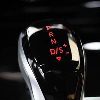 thumb-LED Verlichte DSG Pook knop geschikt voor VW/SEAT/AUDI/SKODA - AUTOMAAT - ZILVER - ROOD LICHT-4
