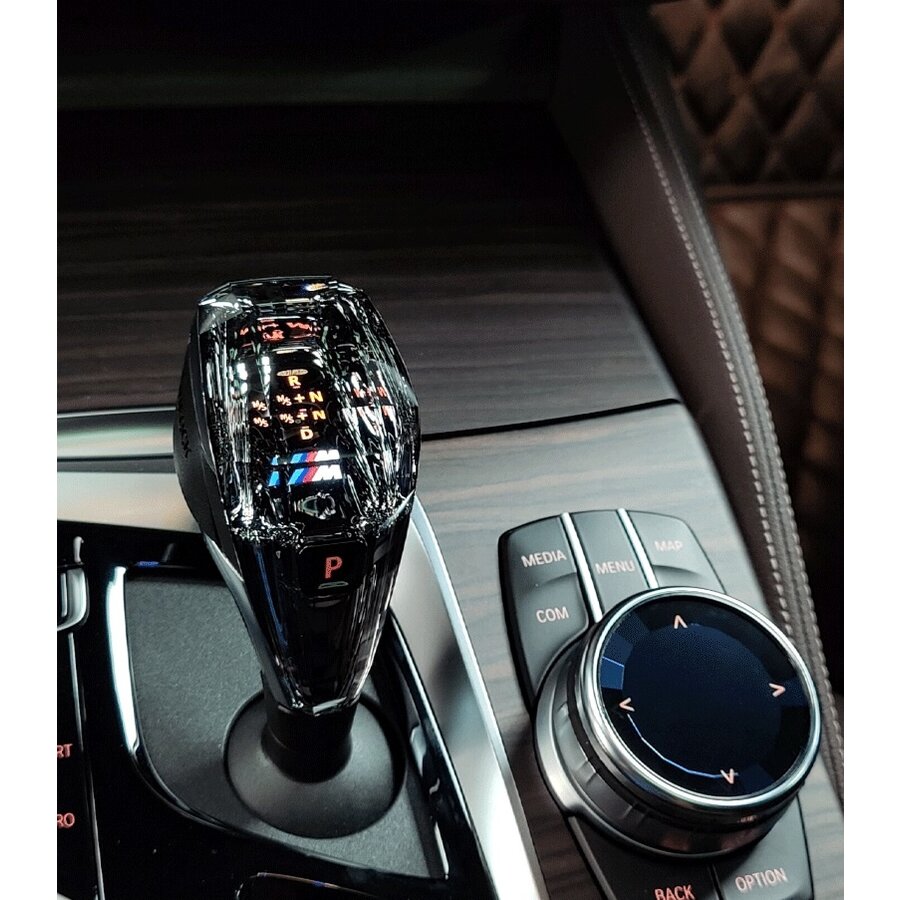 Luxe Kristallen Pook knop geschikt voor BMW 5/5GT/6/7-Serie 2010-2017 F10/F18/F11 F06/F12/F13 F01/F02 - M Look-1