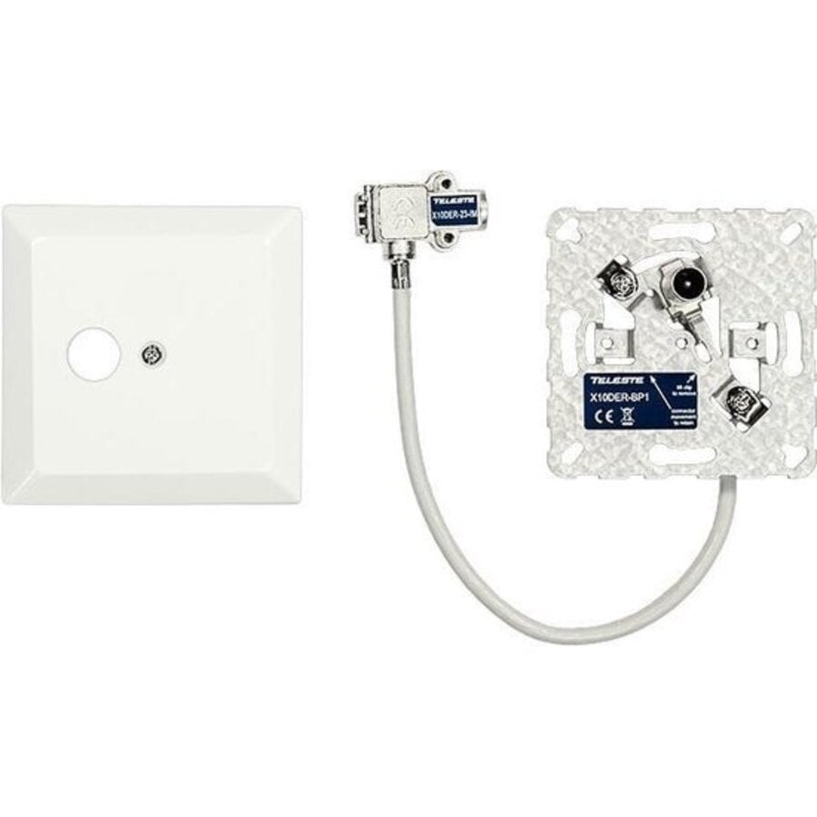 Teleste - Enkelgats einddoos met verlengkabel-1