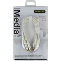 thumb-Profigold 3,5mm Jack 4-polig - Composiet audio video kabel - versie links/rechts/massa/video (TRRS) - 2 meter-1