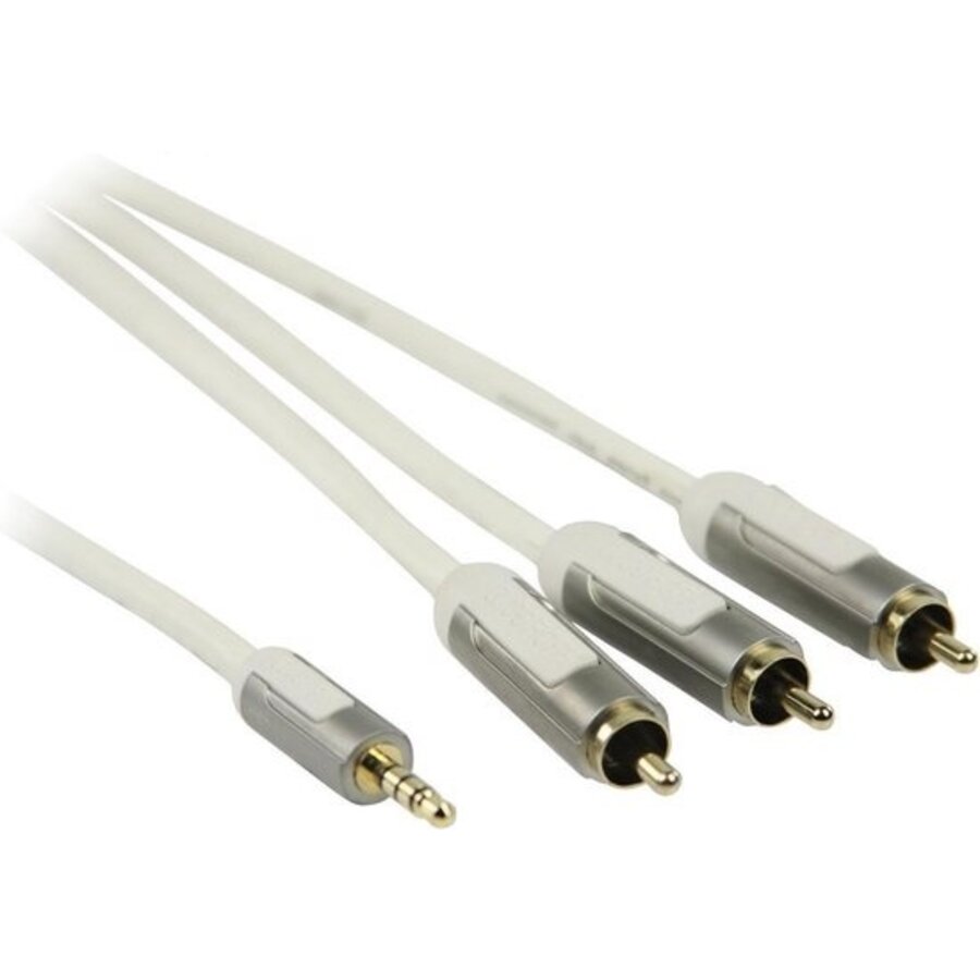 Profigold 3,5mm Jack 4-polig - Composiet audio video kabel - versie links/rechts/massa/video (TRRS) - 2 meter-2