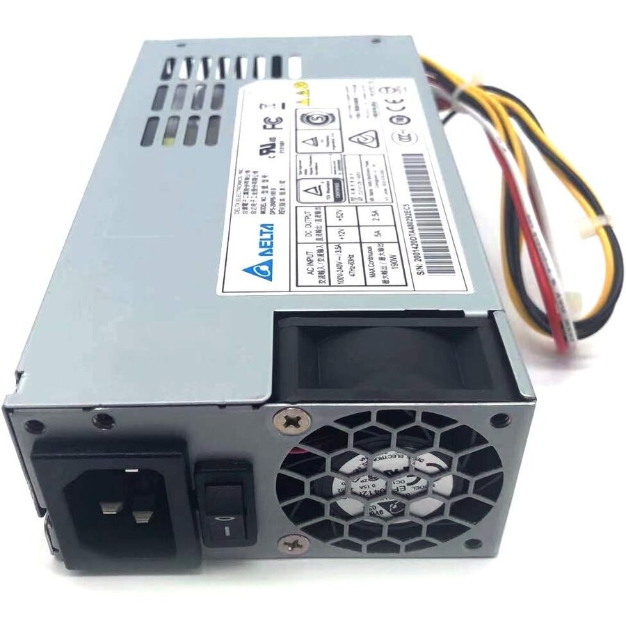 Delta Power Supply DPS-200PB-185, 190W. AC input 100-240V, 3.5A. DC output 52V 2.5A/12V 5A-2