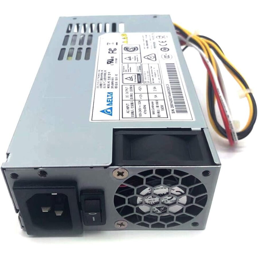 Delta Power Supply DPS-200PB-185, 190W. AC input 100-240V, 3.5A. DC output 52V 2.5A/12V 5A-3