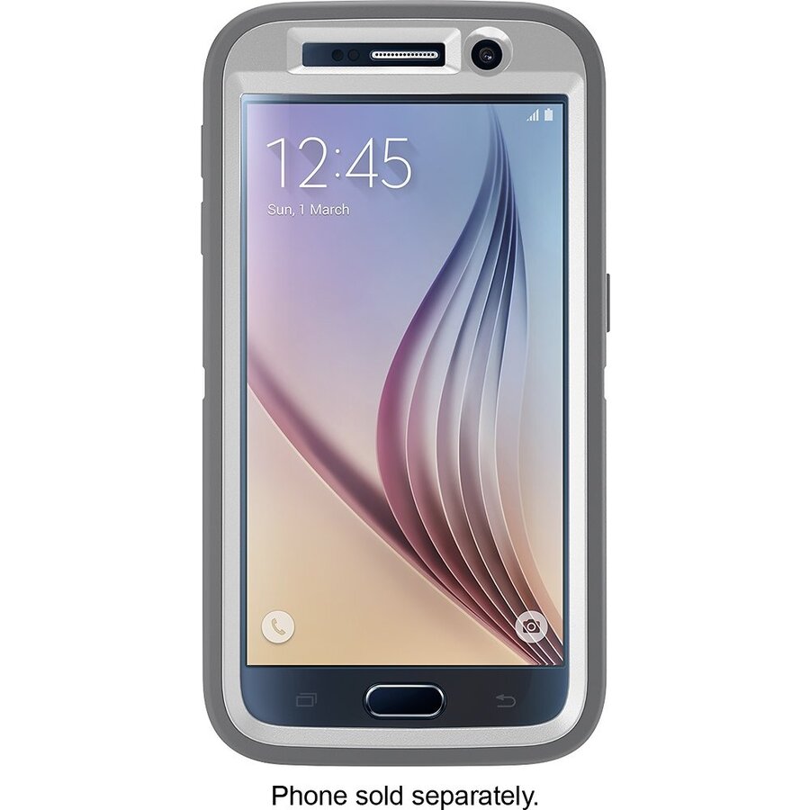 OtterBox Defender Series Rugged Case geschikt voor Samsung Galaxy S6 - Wit/Grijs-6