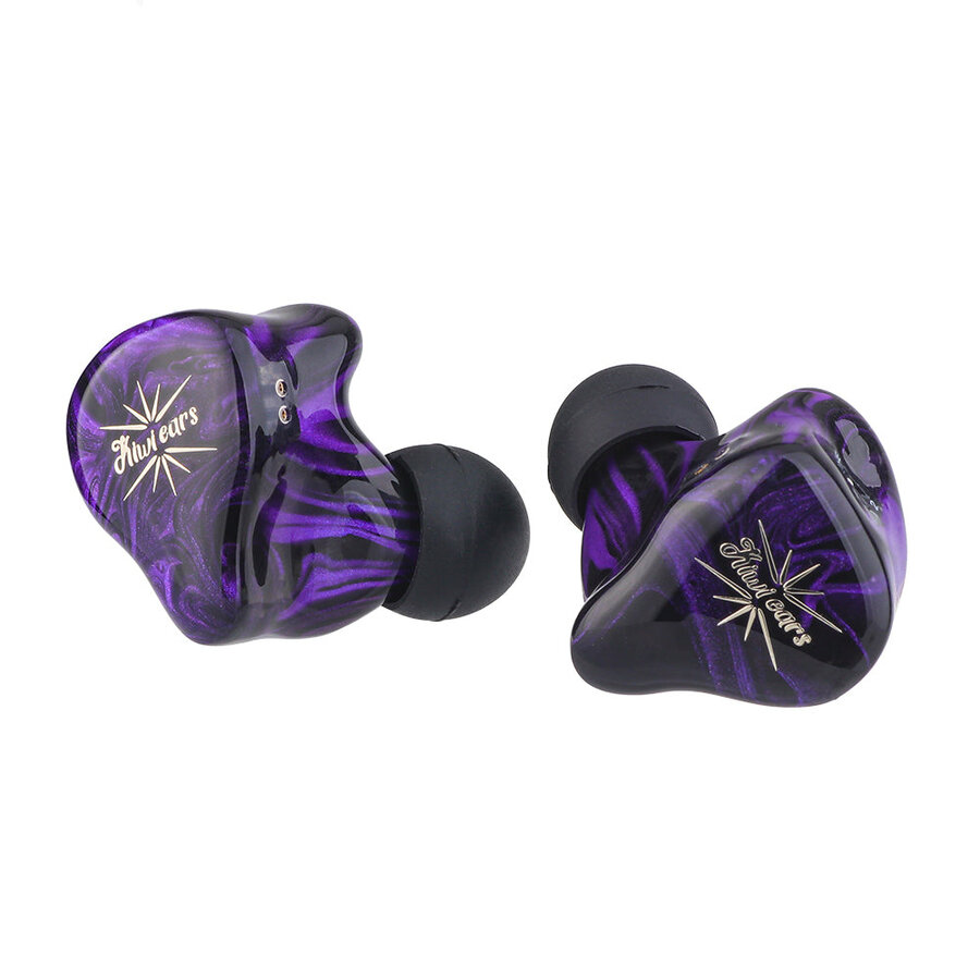 Kiwi Ears Quartet - Hybrid In-Ear Monitor - 2DD+2BA Drivers - Purple-3