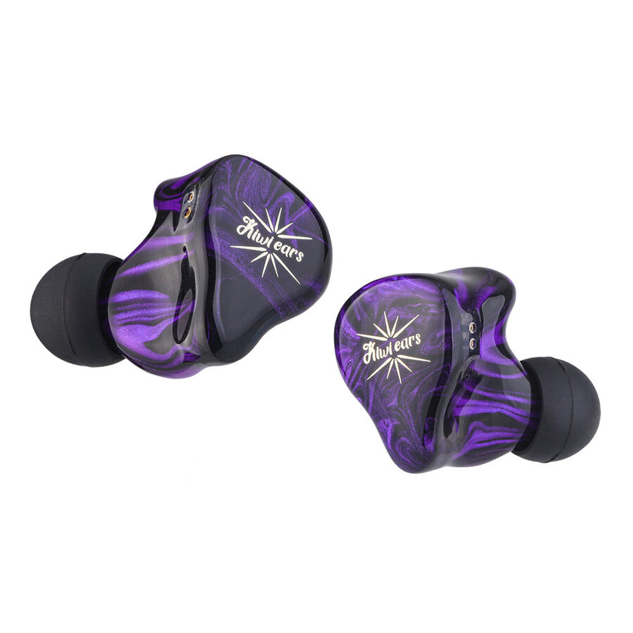 Kiwi Ears Quartet - Hybrid In-Ear Monitor - 2DD+2BA Drivers - Purple-4