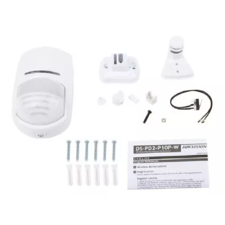 Hikvision® AX PRO DS-PD2-P10P-W PIR Bewegingsmelder - Draadloos RF 868MHz - Huisdiervriendelijk  - Plafond/Muur - Wit-2
