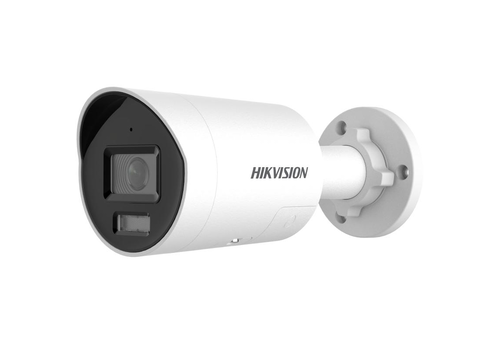 Hikvision® DS-2CD3046G2-IU/SL 2.8 MM H eF 4 MP AcuSense IP Strobe Light and Audible Warining Fixed Mini Bullet Network Camera - Flits/Sirene  - DarkFighter - IP67 - 120dB True WDR - Twee-weg Audio 