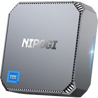 thumb-NiPoGi Mini PC 16GB RAM, 12th Gen Intel Alder Lake-N100 (tot 3.4GHz), 512GB SSD, Windows 11 Pro, Dual Display (2x HDMI), WiFi 5, BT 4.2, Gigabit Ethernet-1