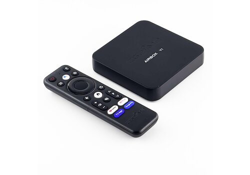 Zgemma AIRBOX Y1 4K HDR Android TV Box - TVApp - UHD - Google Assistant - Chromecast - Dual-Band WiFi 5 - Netflix, Prime Video, Disney+, Youtube, IPTV etc. 