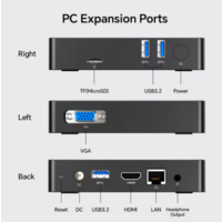 thumb-Teclast N10 Mini PC | Intel® Celeron® N4000 | 6GB LPDDR4 | 128GB eMMC | Windows 11 Pro - Zwart-2