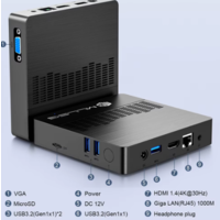 thumb-MLLSE M2 AIR Mini PC | Intel® Celeron® N4000 | 6GB RAM | 128GB eMMC | Windows 11 Pro |-2