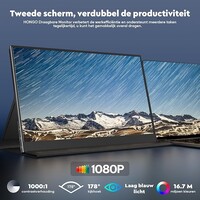 thumb-Zazitec  BX156 - 15.6" FHD Draagbare Monitor - USB-C & HDMI, IPS Display voor Laptop, Gaming en Productiviteit-2